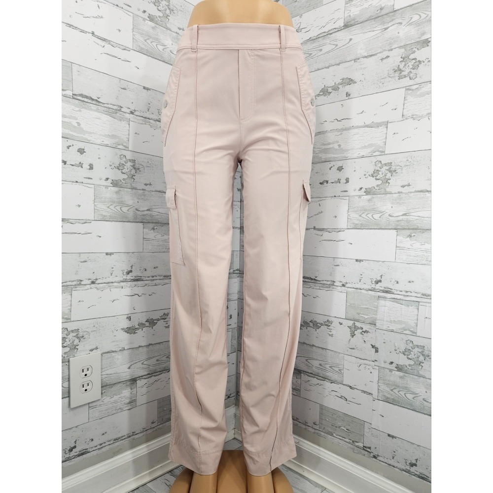 Athleta Vienna Cargo Pant Pink Straight Leg Hiking Travel Trousers Size 4